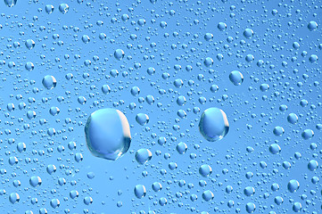 Image showing blue water bubbles