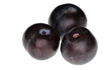 Image showing Three plums