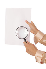 Image showing White blank paper