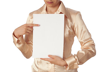 Image showing white blank paper