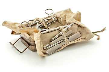 Image showing old military surgical set