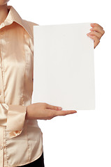 Image showing white blank paper