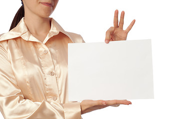 Image showing white blank paper