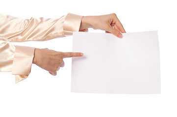 Image showing white blank paper