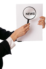 Image showing preparing hot news