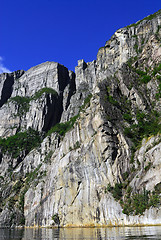 Image showing Lysefjorden prekestolen