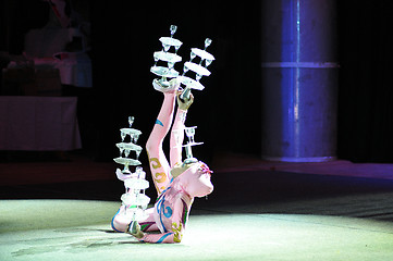 Image showing Chinese circus, 29.10.2012, city of Orenburg, Southern Ural, Russia