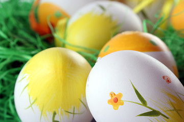 Image showing Painted easter eggs 