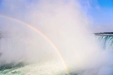 Image showing Rainbow Rises from Niagara Falls