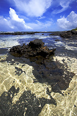 Image showing rock in ile du cerfs mauritius