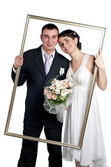 Image showing Bride and groom