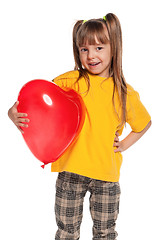 Image showing Girl with heart