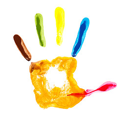 Image showing Colorful hand