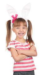 Image showing Girl with bunny ears