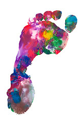 Image showing Colorful foot