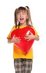 Image showing Girl with heart