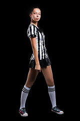 Image showing Sexy Soccer Referee