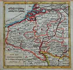 Image showing original antique Netherlands map