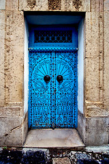 Image showing old door in the city of tunisi