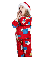 Image showing Little girl in pajamas