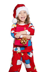 Image showing Little girl in pajamas