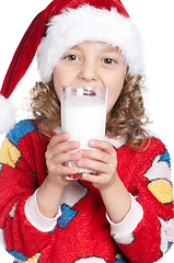 Image showing Little girl in pajamas