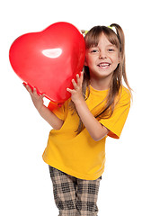 Image showing Girl with heart