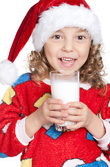 Image showing Little girl in pajamas