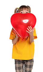 Image showing Girl with heart