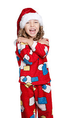 Image showing Little girl in pajamas