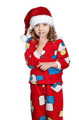 Image showing Little girl in pajamas