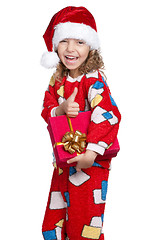 Image showing Little girl in pajamas