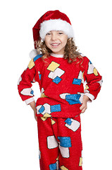 Image showing Little girl in pajamas