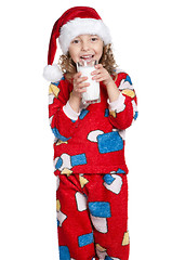 Image showing Little girl in pajamas