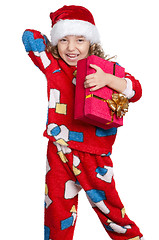 Image showing Little girl in pajamas