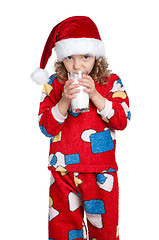 Image showing Little girl in pajamas