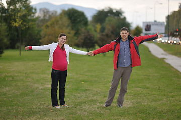 Image showing happy couple outdoor