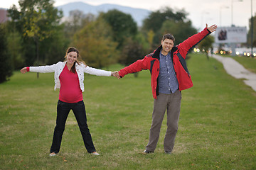 Image showing happy couple outdoor