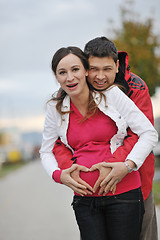 Image showing happy couple outdoor