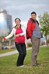 Image showing happy couple outdoor