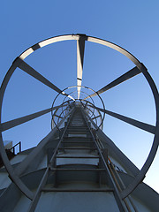 Image showing Steep ladder