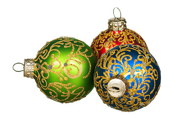 Image showing Christmas baubles