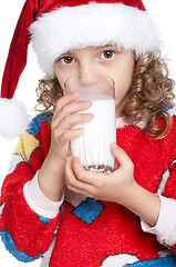 Image showing Little girl in pajamas