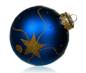 Image showing Blue baubles