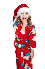 Image showing Little girl in pajamas