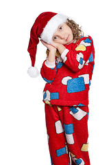 Image showing Little girl in pajamas