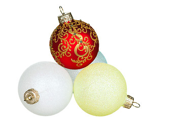 Image showing Christmas baubles