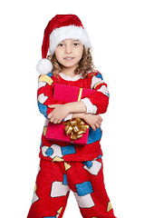 Image showing Little girl in pajamas