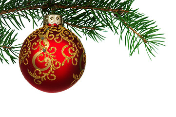 Image showing Christmas baubles