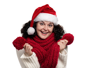 Image showing Christmas girl